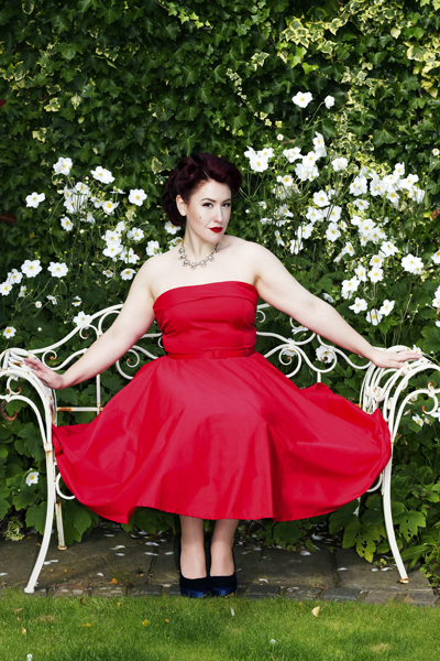Style Icon's Closet Red Audrey Fifties Dress