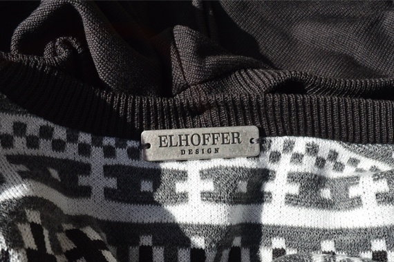 Elhoffer Design Serpent Slayer cropped cardigan Fandom Flair Deathly Hallows pin