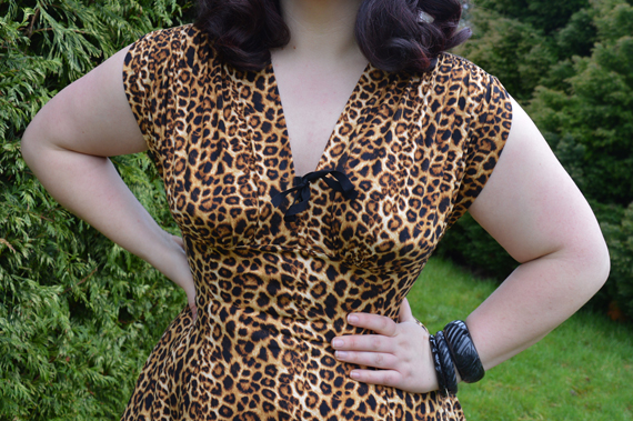 Raquel Leopard Print dress by Wax Poetic Clothing Miss Amy May
