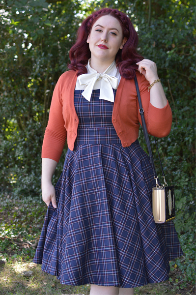 Miss Amy May Hogwarts vintage style Ravenclaw student pinup plus size inspired Harry Potter Cosplay disneybound