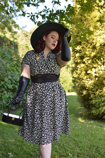 Size and fit review by plus sized pinup Miss Amy May of the miss Candyfloss Elina-Lou dress