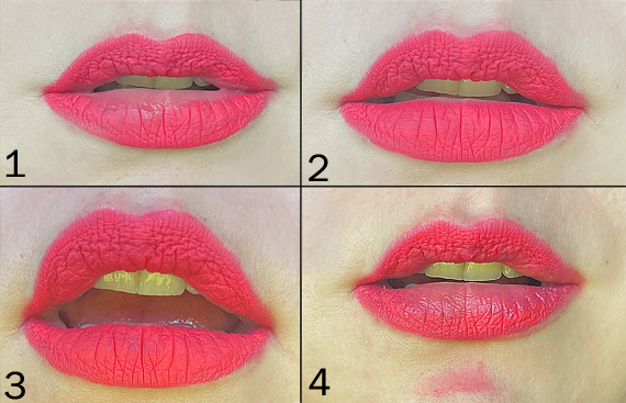 3INA The Longwear Lipstick wear test